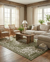 Urban Oasis Rugs Collection Area Rug -  Penthouse (Green) Rectangle Green  lifestyle 29