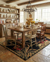Rural Charm Collection Area Rug - Meadowbrook Rectangle Black  lifestyle 12