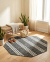Urban Oasis Rugs Collection Area Rug -  District (Charcoal) Octagon Charcoal  lifestyle 37