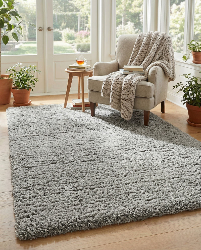 Eternal Plush Oasis Collection Area Rug -  Tranquility (Ash) Rectangle Ash  lifestyle 27