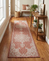 Patio Heritage Collection Area Rug -  Charleston (Rust Red) Runner Rust Red  lifestyle 64