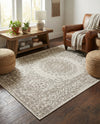 Patio Heritage Collection Area Rug -  Lafayette (Gray) Rectangle Gray  lifestyle 7