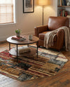 Neptune Elegance Collection Area Rug - Triton Octagon Multi  lifestyle 31