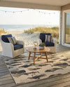 Seaside Haven Rugs Collection Area Rug -  Seabreeze Square Beige  lifestyle 76