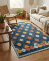 Caribbean Terrace Collection Area Rug -  Tobago Rectangle Charcoal  lifestyle 11