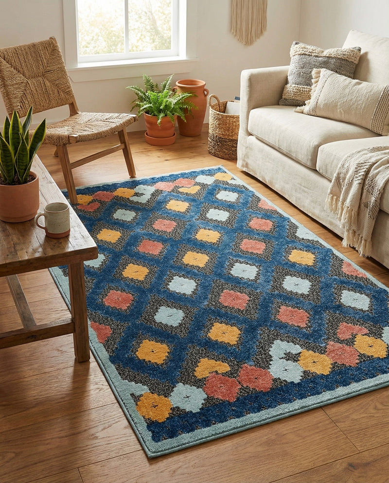 Caribbean Terrace Collection Area Rug -  Tobago Rectangle Charcoal  lifestyle 11