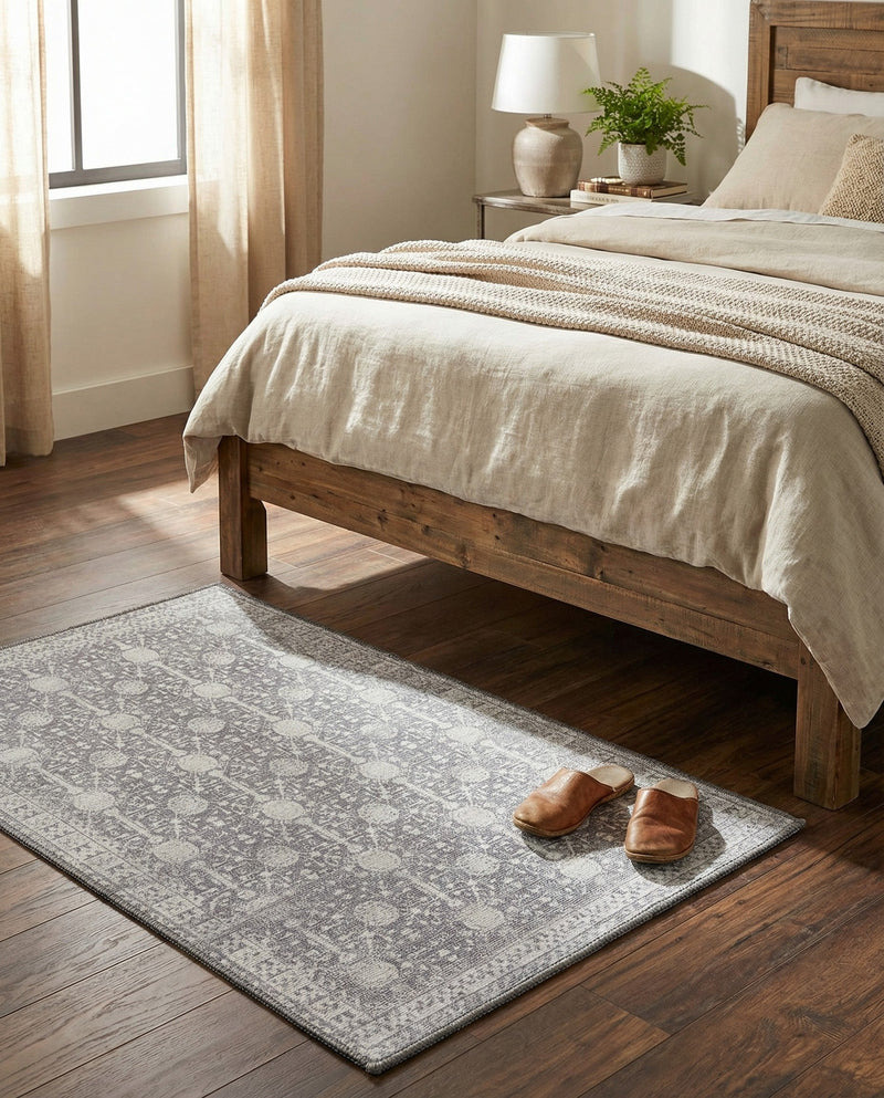 Heritage Elegance Collection Area Rug -  Chatsworth Rectangle Gray  lifestyle 8