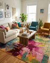 Marrakesh Elegance Collection Area Rug -  Draa Square Multi  lifestyle 60