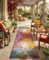 Urban Terrace Collection Area Rug -  Terrace Runner Multi  lifestyle 57