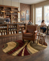Bistro Lounge Collection Area Rug -  Frappe Oval Beige  lifestyle 43