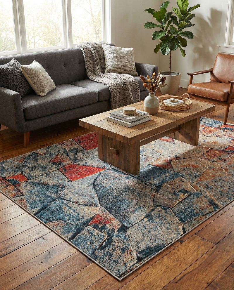 Urban Terrace Collection Area Rug -  Boulevard Rectangle Multi  lifestyle 22