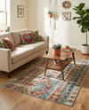 Sedona Vista Collection Area Rug -  Navajo Rectangle Blue  lifestyle 39