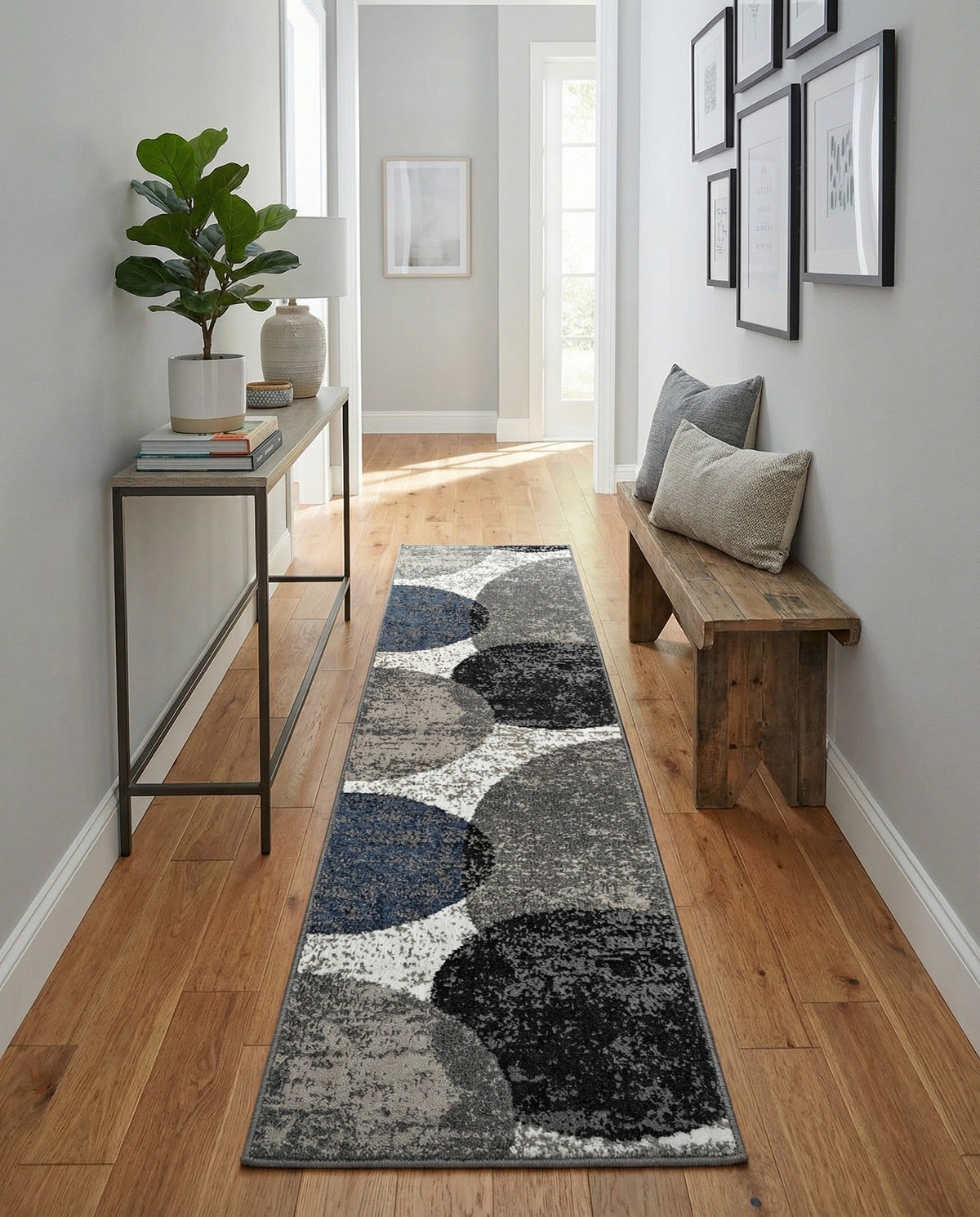 Copenhagen Edge Collection Area Rug -  Amager Runner Multi  lifestyle 52