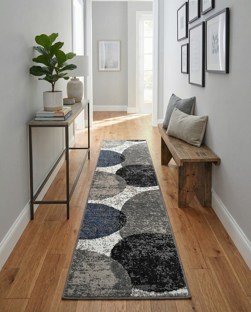 Copenhagen Edge Collection Area Rug -  Amager Runner Multi  lifestyle 52