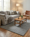 Lana Tasmanian Wool Collection Area Rug - Waitomo Rectangle Space Gray  lifestyle 29