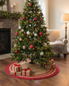 Holiday Hearth Rugs Collection Area Rug - Yuletide Round Natural and Red  lifestyle 45