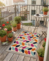 Bahama Breeze Outdoor Collection Area Rug - Nassau Rectangle Beige  lifestyle 45