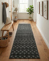 Garden Lattice Charm Collection Area Rug -  Pergola (Charcoal) Runner Charcoal  lifestyle 51
