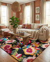 Seaside Blooms Collection Area Rug -  Versailles Rectangle Multi  lifestyle 51