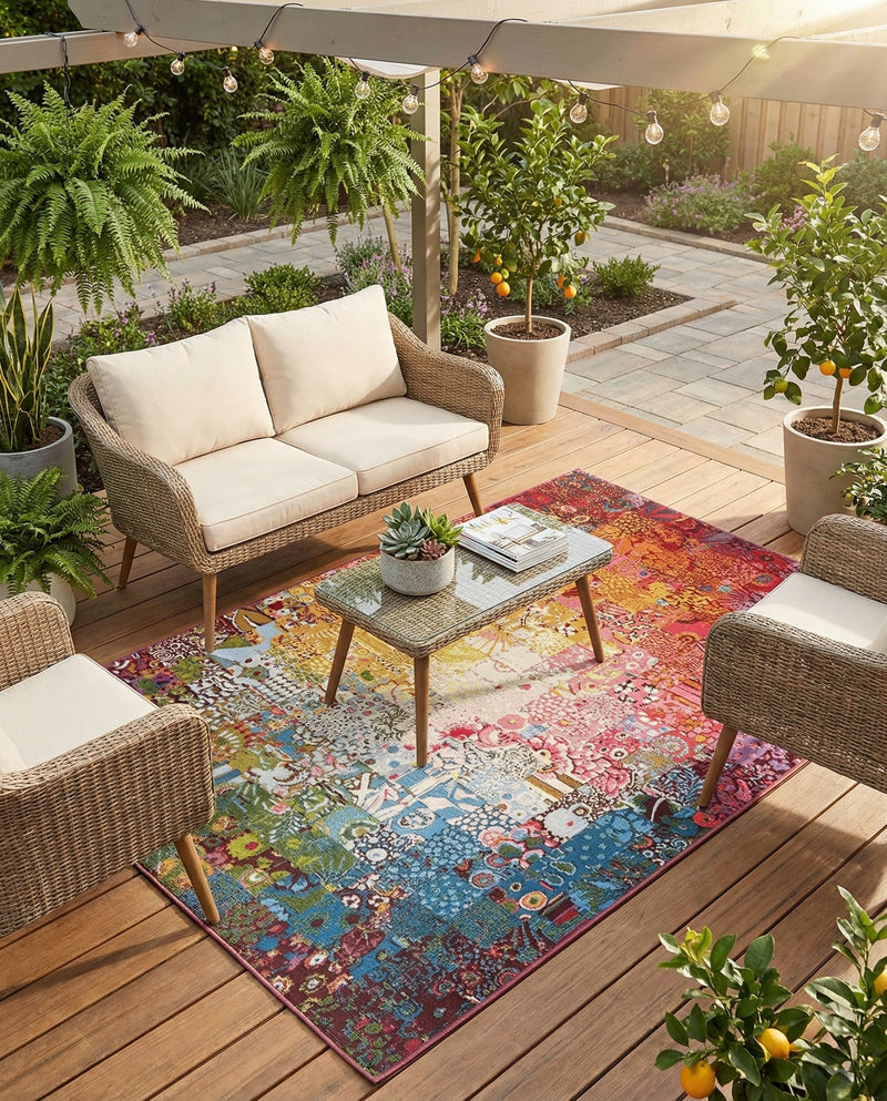 Urban Terrace Collection Area Rug -  Terrace Rectangle Multi  lifestyle 16