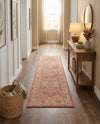 Patio Heritage Collection Area Rug -  Augusta (Rust Red) Runner Rust Red  lifestyle 73