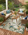 Seaside Blooms Collection Area Rug -  Tropic Rectangle Multi  lifestyle 45