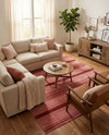 Jewel Oasis Collection Area Rug - Sapphire (Rusty Pink Rose) Rectangle Rusty Pink Rose  lifestyle 13