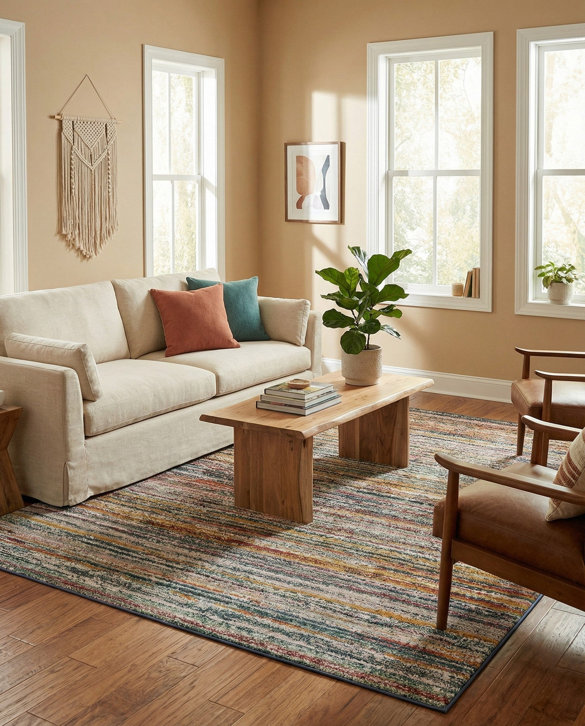 Jewel Oasis Collection Area Rug - Sapphire (Multi) Square Multi  lifestyle 151