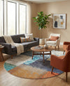 Colorburst Oasis Collection Area Rug - Palette Oval Multi  lifestyle 30