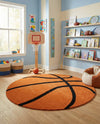 Whimsy Wonders Wool Collection Area Rug -  Garden Round Orange  lifestyle 11