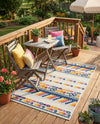 Bahama Breeze Outdoor Collection Area Rug -  Bimini Rectangle Gray  lifestyle 64