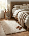 Cozy Comfort Shag Collection Area Rug - Haven (Oatmeal Beige) Rectangle Oatmeal Beige  lifestyle 8