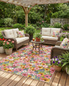 Seaside Blooms Collection Area Rug -  Marseilles Rectangle Multi  lifestyle 42