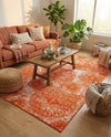 Riviera Elegance Collection Area Rug -  Monaco (Orange) Rectangle Orange  lifestyle 25