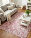 Metro Heights Collection Area Rug -  Hudson Rectangle Pink  lifestyle 45