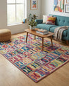 Urban Terrace Collection Area Rug -  Boardwalk Rectangle Multi  lifestyle 11