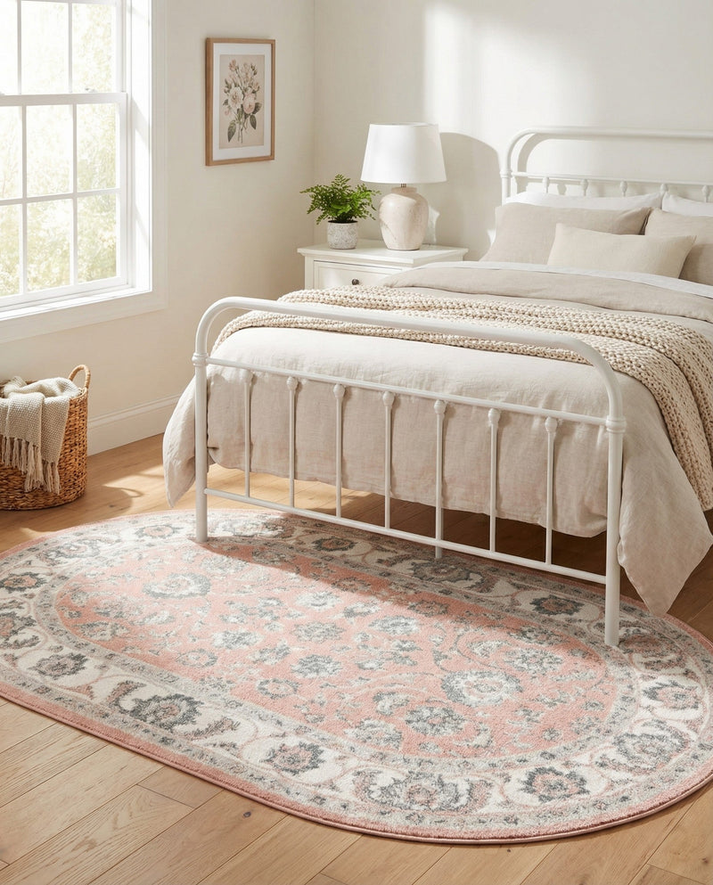 Adriana Terrace Collection Area Rug -  Positano (Rose) Oval Rose  lifestyle 59