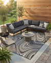 Urban Terrace Collection Area Rug - Soho Rectangle Charcoal  lifestyle 73
