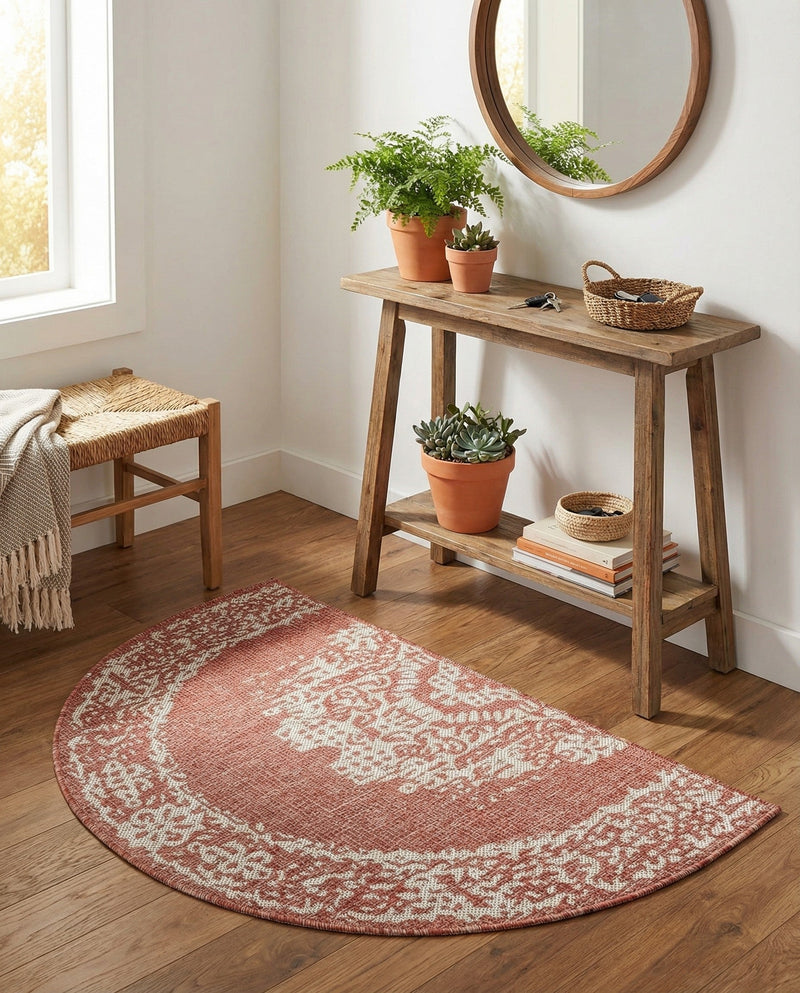 Patio Heritage Collection Area Rug - Savannah (Rust Red) Hearth Rust Red  lifestyle 59