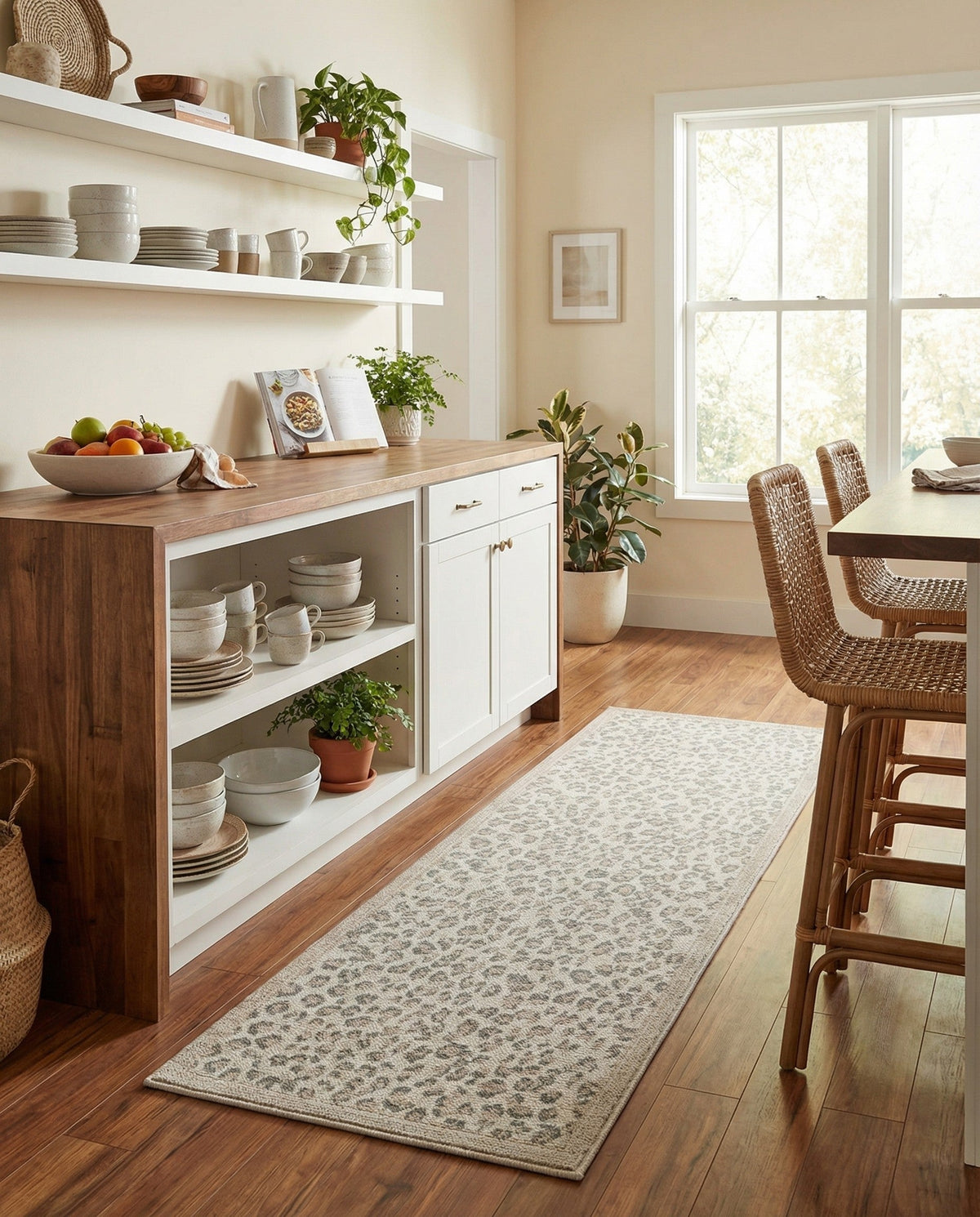 Savannah Sojourn Collection Area Rug - Serengeti Runner Ivory  lifestyle 132