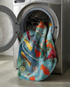 Colorburst Oasis Collection Area Rug -  Fresco Oval Aqua  lifestyle 34