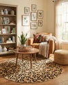 Savannah Sojourn Collection Area Rug -  Mara Round Light Brown  lifestyle 68