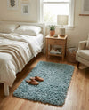 Eternal Plush Oasis Collection Area Rug -  Tranquility (Slate Blue) Rectangle Slate Blue  lifestyle 9