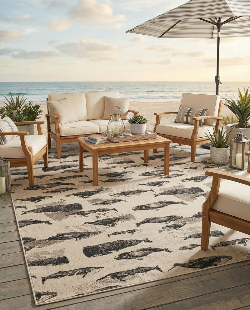 Seaside Haven Rugs Collection Area Rug -  Seabreeze Rectangle Beige  lifestyle 20