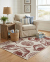 Seaside Haven Rugs Collection Area Rug -  Lighthouse (Ivory Rust Red) Rectangle Ivory Rust Red  lifestyle 21