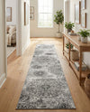 Riviera Elegance Collection Area Rug -  Monaco (Gray) Runner Gray  lifestyle 71
