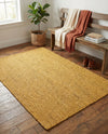 Woven Seaside Jute Collection Area Rug - Savannah (Yellow) Rectangle Yellow  lifestyle 16