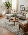 Rustic Charm Revival Collection Area Rug - Farmstead Rectangle Light Gray  lifestyle 48