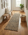 Plaid Savannah Collection Area Rug - Charleston Runner Black and Natural  lifestyle 35