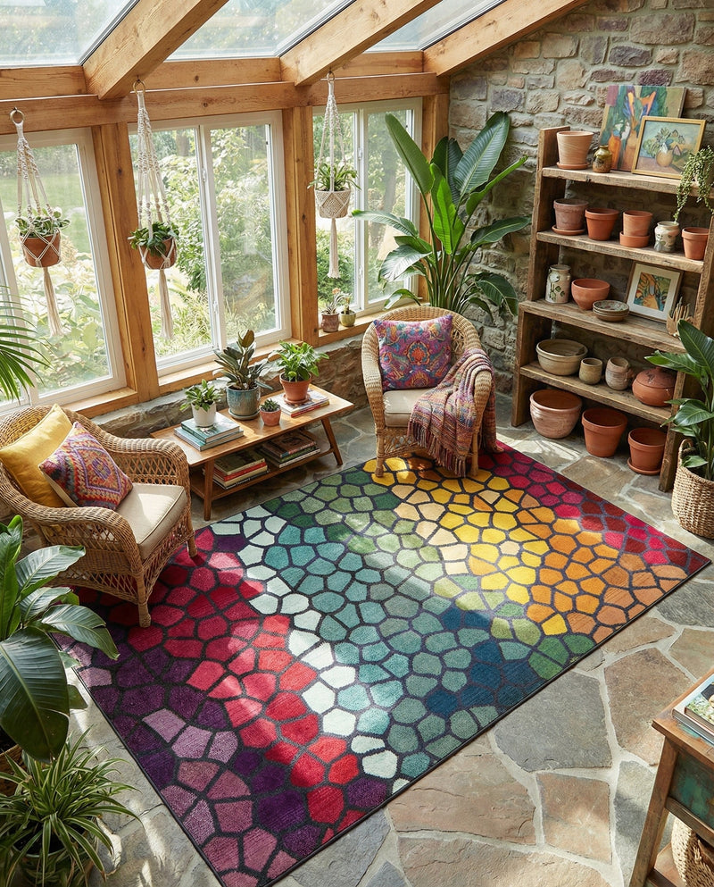 Marrakesh Elegance Collection Area Rug -  Melilla Rectangle Multi  lifestyle 20